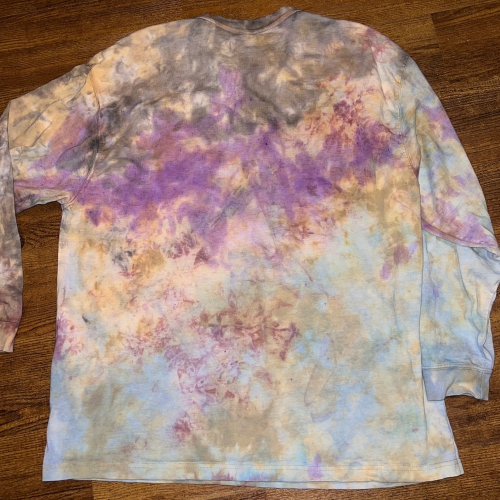 Carhartt Henley Multicolor Custom Tie Dye Long Sleeve Shirt Size 2XL - Picture 4 of 9